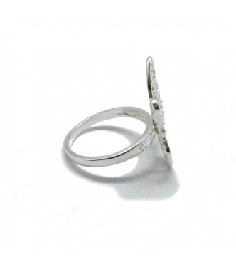 R001854 Stylish Sterling Silver Ring Filigree Butterfly Hallmarked 925 Handmade